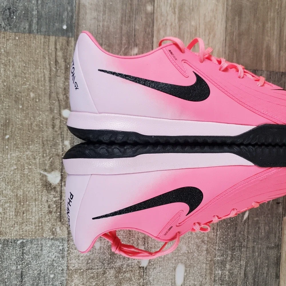 Nike Phantom GX II Academy IC Mens Shoes Sz 11.5 Pink Bright Black Soccer Cleats